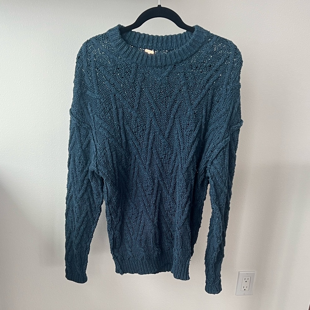 Free People Isla Cable Stitch Tunic Sweater